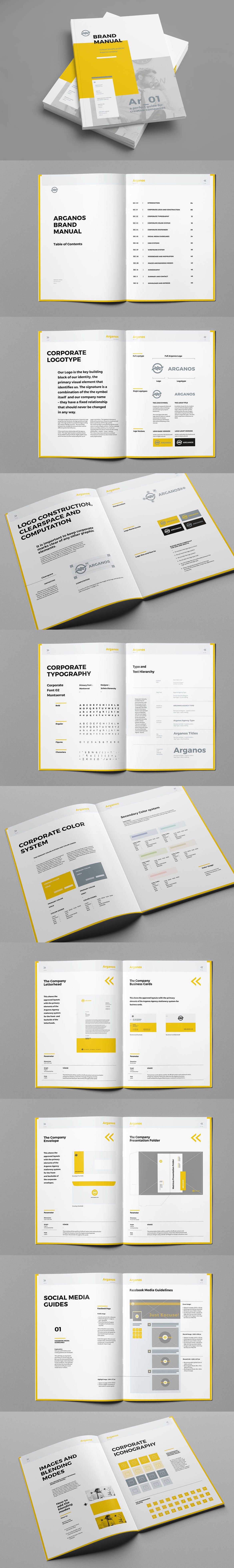 brand style guide template illustrator