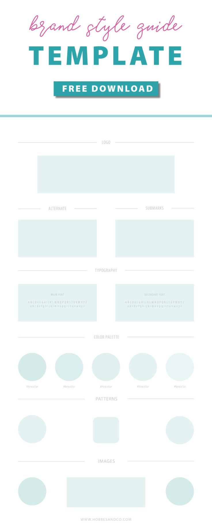 brand style guide template illustrator